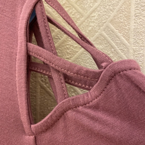 Mauve open-shouldered loose fit top NWT - Picture 3 of 9